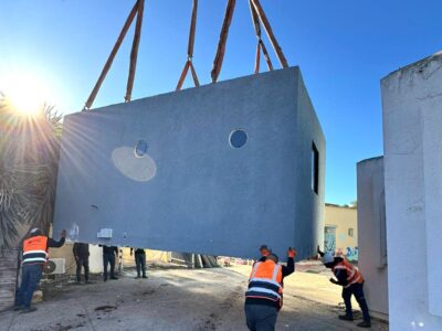 בגלבוע ממשיכים להתמגן: מרחבים מוגנים מוסדיים הוצבו בחצרות גני ילדים