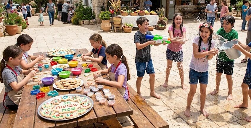 הכי מתוק בעיר: עפולה חוגגת שבועות עם הפנינג מים וסדנת עוגיות צבעונית