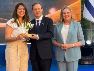 אות נשיא המדינה להתנדבות הוענק למנכ"לית ארגון "נבט-סנדוויץ' לכל ילד" רותם יוסף גלעדי מעפולה