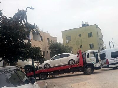 מפנים את הדרך בגלבוע: מערך פינוי וגרירת גרוטאות ורכבים ישנים