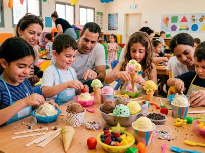 הבילוי המושלם לקיץ: חווית גלידה מתוקה וצבעונית לילדים במשחקייה העירונית בעפולה
