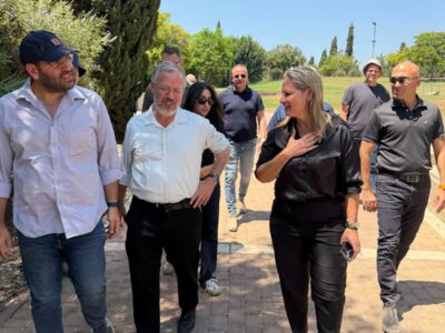 מנכ״ל משרד האוצר וראשי קק״ל והחטיבה להתיישבות בסיור וביקור עבודה בעמק יזרעאל