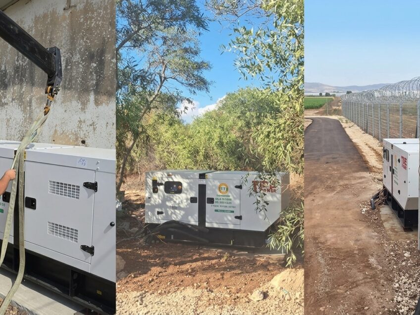 מחזקים מענים ביטחוניים בחירום: גנרטורים עוצמתיים הוצבו ביישובי ליבה סמוכי גדר בגלבוע